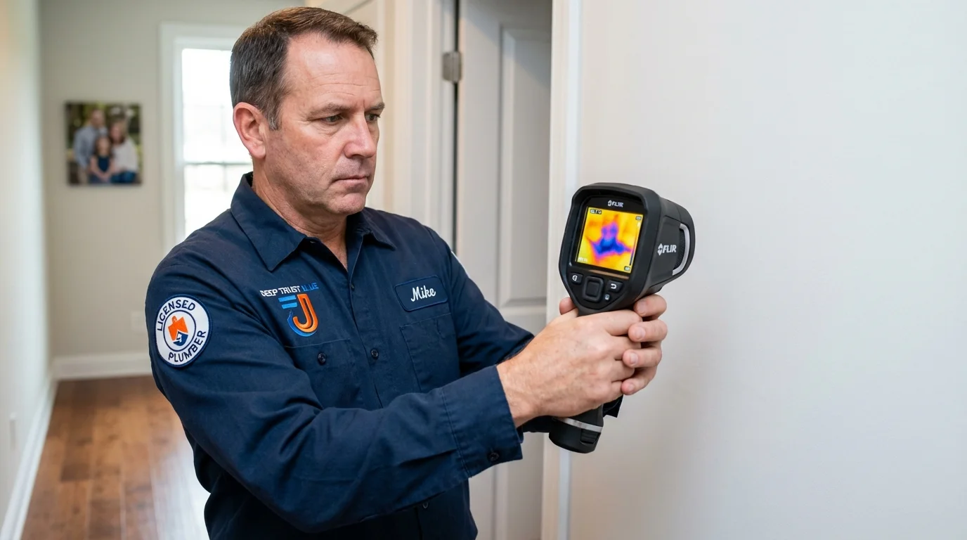 Thermal imaging leak detection by Johns Plumbing LLC in Piedmont